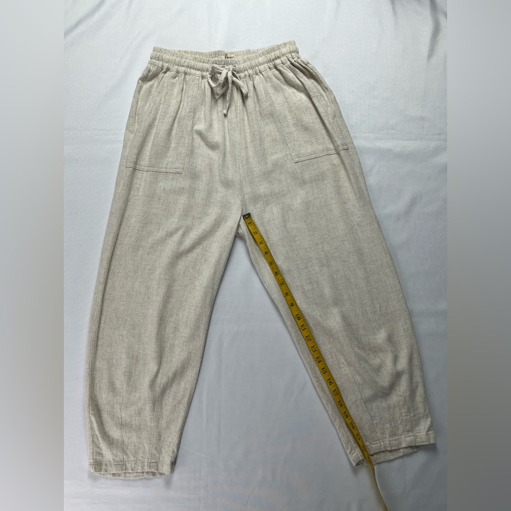 Meomua Linen Cotton Blend Tapered Leg Pant - Picture 11 of 14